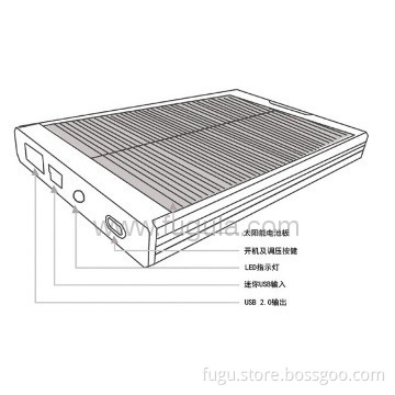 IPAD, MID Tablet 180ma solar charger aluminum alloy 4000mAH